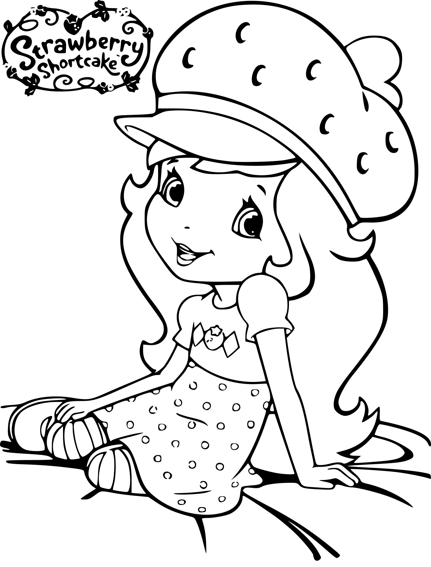 Coloriage Jolie Fraisinette - Charlotte aux fraises fraisinette à imprimer
